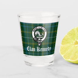 Clan Kennedy Crest Tartan Shot Glas