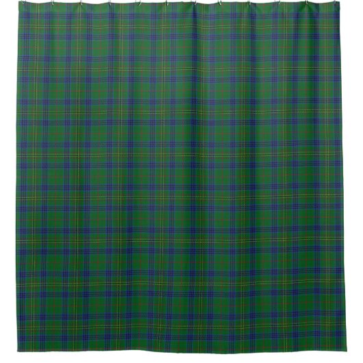 Clan Kennedy Scottish Heritage Tartan Douchegordijn (Voorkant)