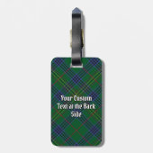 Clan Kennedy Tartan Bagagelabel (Achterkant verticaal)