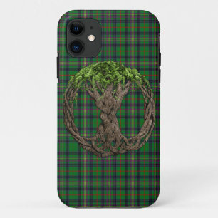 Clan Kennedy Tartan en Keltische Levensboom Case-Mate iPhone Case