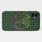 Clan Kennedy Tartan en Keltische Levensboom Case-Mate iPhone Case (Achterkant (horizontaal))
