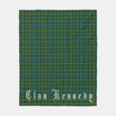 Clan Kennedy Tartan Fleece Blanket (Voorkant)
