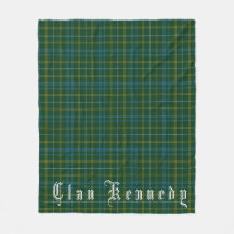 Clan Kennedy Tartan Fleece Blanket