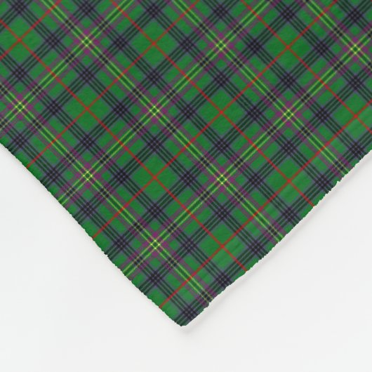 Clan Kennedy Tartan Fleece Deken (Hoek)