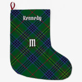 Clan Kennedy Tartan Grote Kerstsok (Voorkant)
