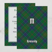 Clan Kennedy Tartan Kaart (Voorkant / Achterkant)