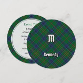 Clan Kennedy Tartan Kaart (Voorkant / Achterkant)