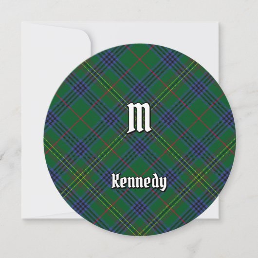 Clan Kennedy Tartan Kaart (Voorkant)
