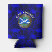 Clan Kennedy Tartan Knot & Flag Blikjeskoeler (Voorkant)