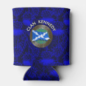 Clan Kennedy Tartan Knot & Flag Blikjeskoeler (Achterkant)
