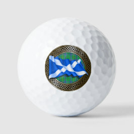 Clan Kennedy Tartan Knot & Flag Golfballen
