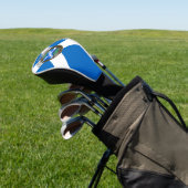 Clan Kennedy Tartan Knot & Flag Golfheadcover (Insitu)