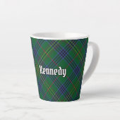 Clan Kennedy Tartan Latte Mok (Rechterhoek)
