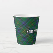 Clan Kennedy Tartan Latte Mok (Voorkant)