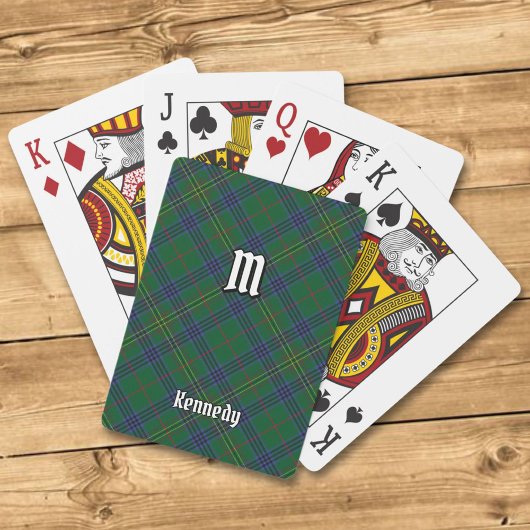 Clan Kennedy Tartan Pokerkaarten