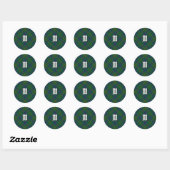 Clan Kennedy Tartan Ronde Sticker (Vel)