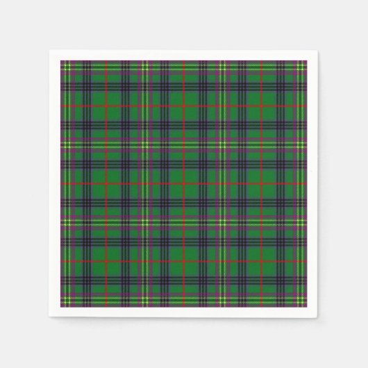 Clan Kennedy Tartan Servetten (Voorkant)