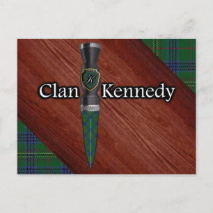 Clan Kennedy Tartan Sgian Dubh Blade Briefkaart