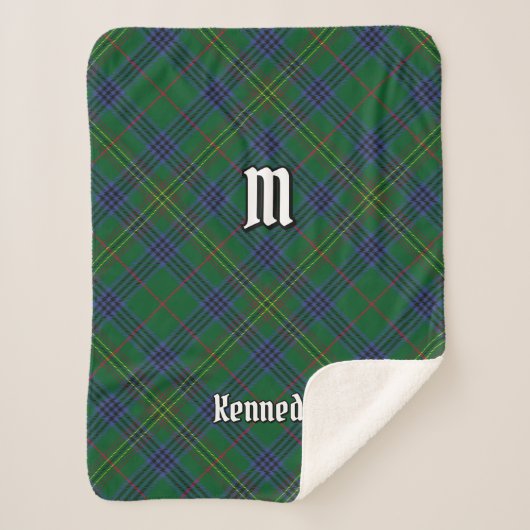 Clan Kennedy Tartan Sherpa Deken (Voorkant)