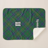 Clan Kennedy Tartan Sherpa Deken (Voorkant (horizontaal))
