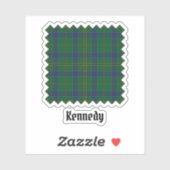 Clan Kennedy Tartan Sticker (Vel)