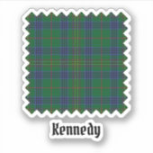 Clan Kennedy Tartan Sticker (Voorkant)