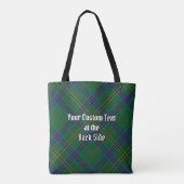 Clan Kennedy Tartan Tote Bag (Achterkant)