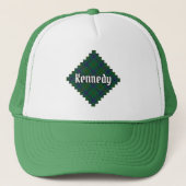 Clan Kennedy Tartan Trucker Pet (Voorkant)