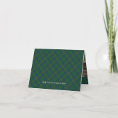 Clan Kennedy Wapen over Tartan (Achterkant)