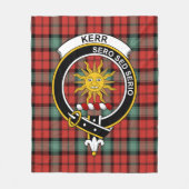 Clan Kerr Ancient Tartan Pset Fleece Deken (Voorkant)