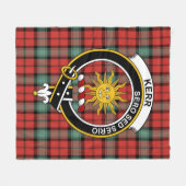 Clan Kerr Ancient Tartan Pset Fleece Deken (Voorkant (Horizontaal))