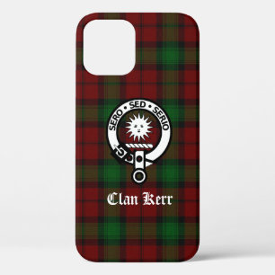 Clan Kerr Crest Badge Tartan Case-Mate iPhone Case
