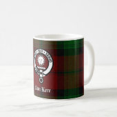 Clan Kerr Crest Badge Tartan Koffiemok (Voorkant rechts)