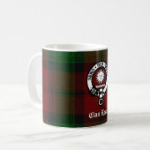 Clan Kerr Crest Badge Tartan Koffiemok (Voorkant links)