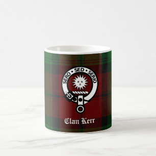 Clan Kerr Crest Badge Tartan Koffiemok
