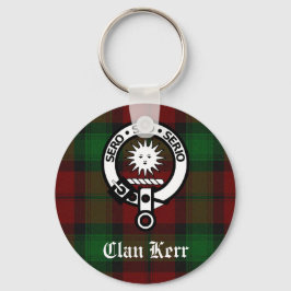 Clan Kerr Crest Badge Tartan Sleutelhanger