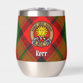 Clan Kerr Crest over Tartan (Voorkant)
