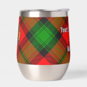 Clan Kerr Crest over Tartan (Links)