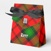 Clan Kerr Crest over Tartan Bedankdoosjes (Voorkant Zijde)
