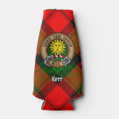 Clan Kerr Crest over Tartan Flesjeskoeler (Voorkant)
