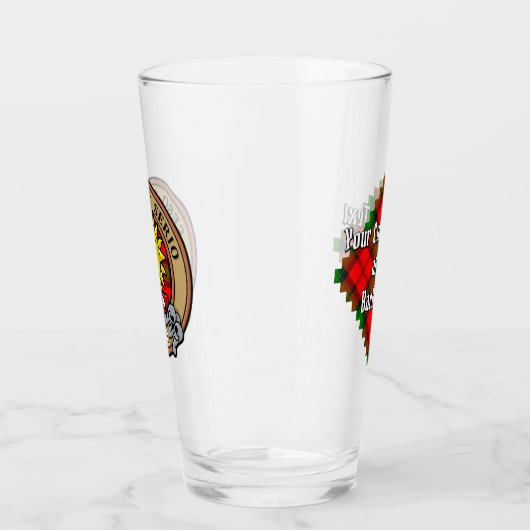 Clan Kerr Crest over Tartan Glas (Links)