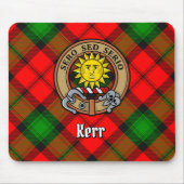 Clan Kerr Crest over Tartan Muismat (Voorkant)