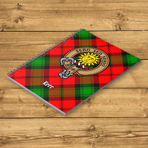 Clan Kerr Crest over Tartan Notitieboek