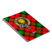 Clan Kerr Crest over Tartan Notitieboek (Rechterzijde)