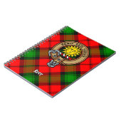 Clan Kerr Crest over Tartan Notitieboek (Linkerzijde)