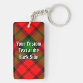Clan Kerr Crest over Tartan Sleutelhanger (achterkant)