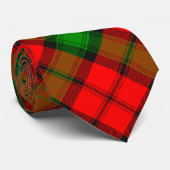 Clan Kerr Crest over Tartan Stropdas (Opgerold)