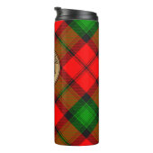 Clan Kerr Crest over Tartan Thermosbeker (Geroteerd rechts)