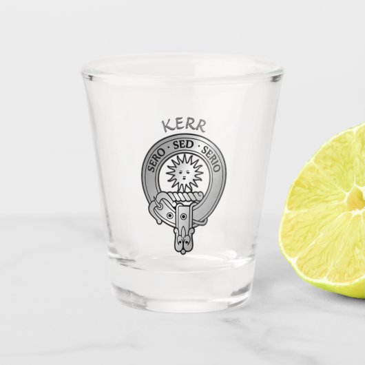 Clan Kerr Crest Shot Glas (Voorkant)