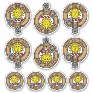 Clan Kerr Crest Sticker Set